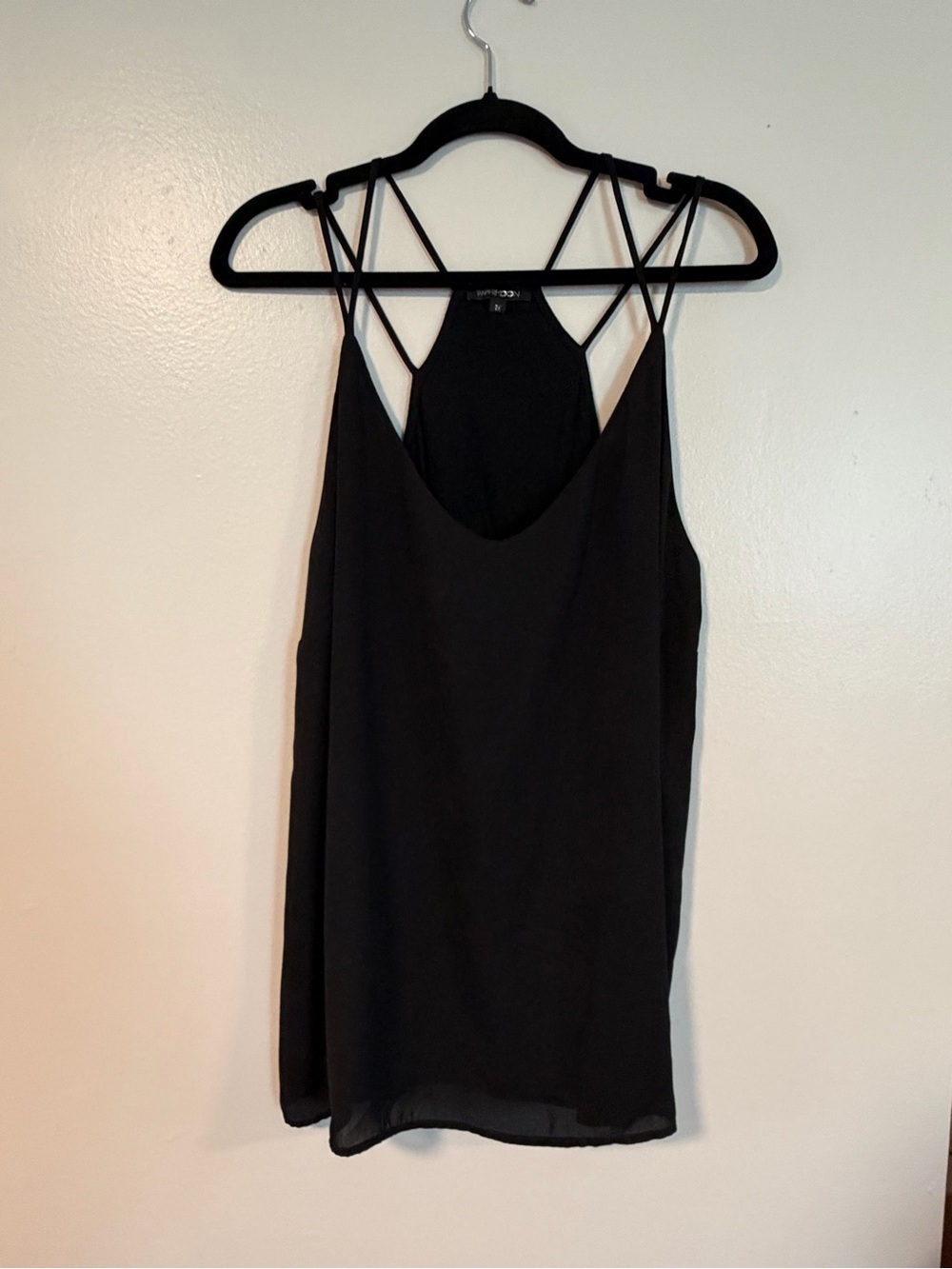 Papermoon Black Strappy V-Neck Camisole